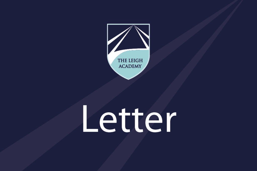 The Leigh Academy Letter image